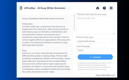 Free AI Essay Generator ডাউনলোড করুন – সেরা এআই এসে রাইটার - Screenshot 1