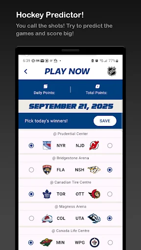 NHL Hockey Hub ডাউনলোড করুন – সেরা আইস হকি স্ট্যাটস ট্র্যাকার - Screenshot 4