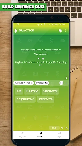 Russian Sentence Master ডাউনলোড করুন – রাশিয়ান ভাষা শিখুন - Screenshot 2