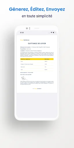 EasyQuittance ডাউনলোড করুন – ভাড়ার রসিদ ও চুক্তিপত্র তৈরির সেরা অ্যাপ - Screenshot 6