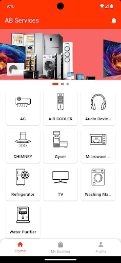 AB Services অ্যাপ ডাউনলোড করুন – নির্ভরযোগ্য হোম অ্যাপ্লায়েন্স মেরামত - Screenshot 1