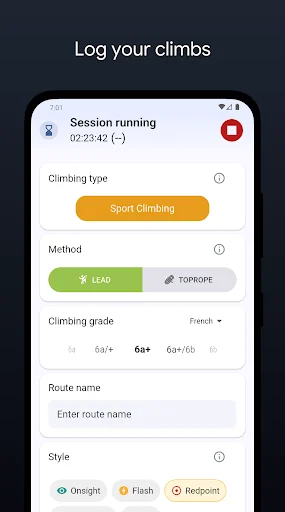 Climbing Tracker ডাউনলোড করুন – আপনার ক্লাইম্বিং প্রগ্রেস ট্র্যাক করুন - Screenshot 1