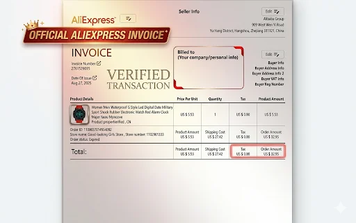 Ali Hunter – AliExpress ইনভয়েস ও মিডিয়া ডাউনলোডার ডাউনলোড করুন - Screenshot 1