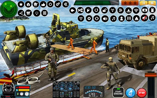 US Army Hovercraft Simulator ডাউনলোড করুন – সেরা মিলিটারী গেম - Screenshot 10