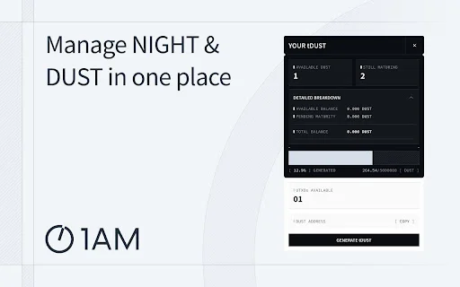 1AM ডাউনলোড করুন – Midnight Network-এর জন্য সেরা ক্রিপ্টো ওয়ালেট - Screenshot 4