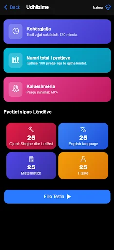 Semi + Matura Kosovë ডাউনলোড করুন – সেরা প্রস্তুতি অ্যাপ - Screenshot 3