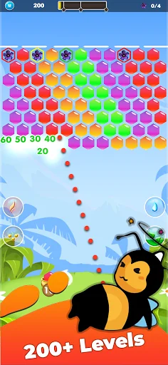 Bubble Honey Shooter ডাউনলোড করুন – সেরা পাজল গেম ফ্রি - Screenshot 4