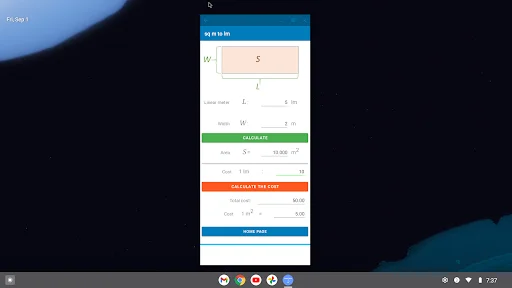 Linear Meter to m2 Calculator ডাউনলোড করুন – দ্রুত এবং নির্ভুল পরিমাপ - Screenshot 14