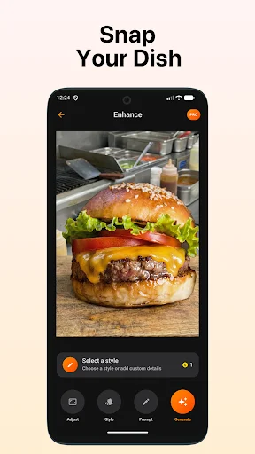 FoodShot AI ডাউনলোড করুন – সেকেন্ডে সেরা ফুড মেনু ফটো তৈরি করুন - Screenshot 6
