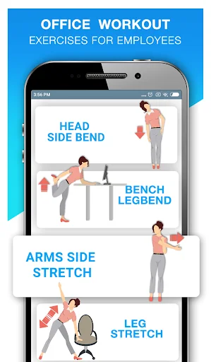 Office Workout Exercises ডাউনলোড করুন – ডেস্ক এক্সারসাইজ অ্যাপ - Screenshot 1