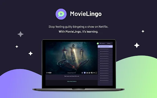 MovieLingo ডাউনলোড করুন – নেটফ্লিক্সের মাধ্যমে ভাষা শিখুন - Screenshot 1