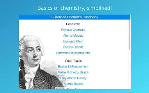 Guillotined Chemist’s Handbook ডাউনলোড করুন – সেরা রসায়ন শিক্ষা টুল - Screenshot 1