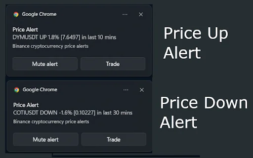 Crypto Price Alerts for Binance – লাইভ ক্রিপ্টো ট্রেডিং অ্যালার্ট - Screenshot 2
