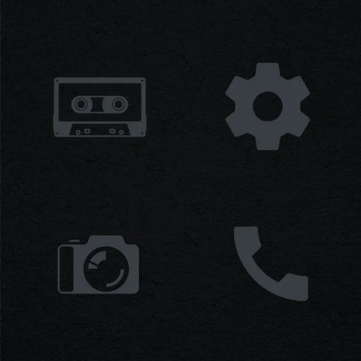Murdered Out – Black Icon Pack ডাউনলোড করুন – সেরা ডার্ক থিম আইকন