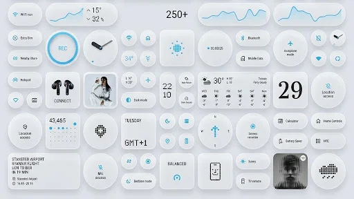 Glass Widgets & Theme Pro ডাউনলোড করুন – সেরা গ্লাস উইজেট - Screenshot 4
