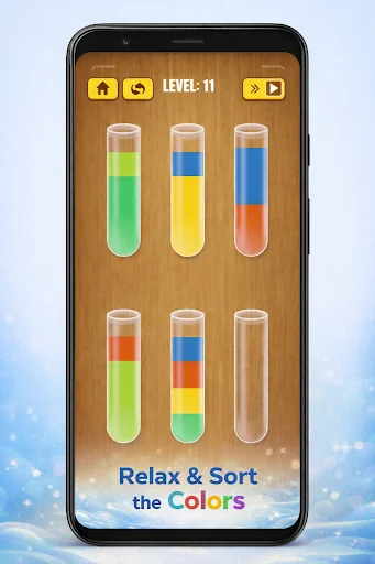 Fluid Sort: Color Water Puzzle ডাউনলোড করুন – সেরা ব্রেইন ট্রেনিং গেম - Screenshot 1