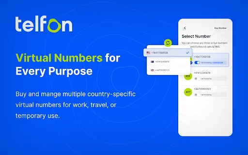 Telfon ডাউনলোড করুন – সেরা ভার্চুয়াল ফোন সিস্টেম ও ইন্টারন্যাশনাল কল - Screenshot 1