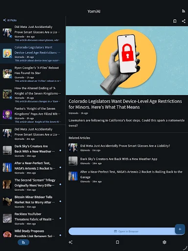 YomiAI – AI-Powered RSS Reader ডাউনলোড করুন – সেরা এআই নিউজ রিডার - Screenshot 5