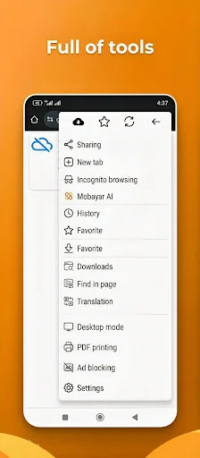 Mobayar (Browser with Ai) ডাউনলোড করুন – দ্রুত ও নিরাপদ ব্রাউজিং - Screenshot 3