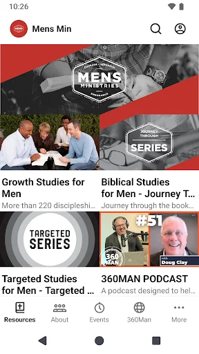 Mens Ministries অ্যাপ ডাউনলোড করুন – খ্রিস্টান পুরুষদের জন্য সেরা অ্যাপ - Screenshot 1