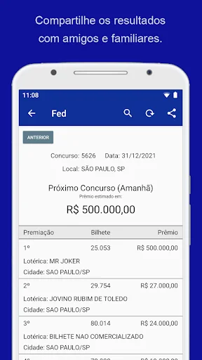 Resultados Loterias ডাউনলোড করুন – লটারি ফলাফল এখন হাতের মুঠোয় - Screenshot 8