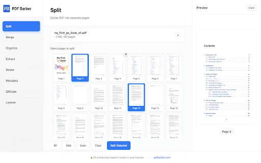 PDF Barber ডাউনলোড করুন – সেরা অফলাইন পিডিএফ এডিটর ও টুলস - Screenshot 1