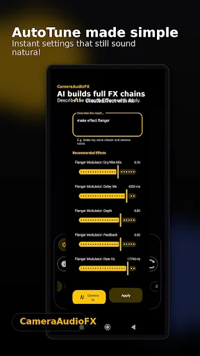 CameraAudioFX: AI Vocal FX ডাউনলোড করুন – সেরা এআই ভোকাল ইফেক্ট - Screenshot 3