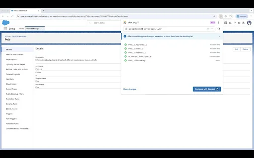 Gearset ডাউনলোড করুন – Salesforce পরিবর্তন ট্র্যাক করুন - Screenshot 1