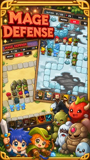 Mage Defense ডাউনলোড করুন – সেরা ফ্যান্টাসি টাওয়ার ডিফেন্স গেম - Screenshot 3