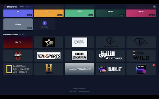 StreamFlix IPTV ডাউনলোড করুন – সেরা ব্রাউজার বেসড মিডিয়া প্লেয়ার - Screenshot 3