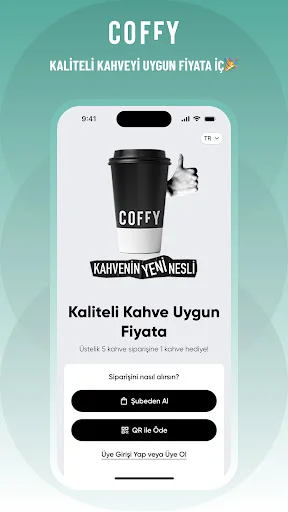 Coffy – Kahve Siparişi অ্যাপ ডাউনলোড করুন | কফি অর্ডার করুন সহজেই - Screenshot 1
