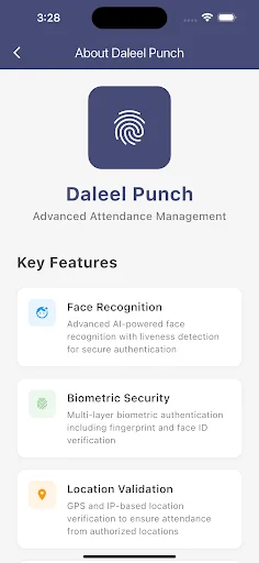 Daleel Punch ডাউনলোড করুন – দ্রুত এবং সহজ অ্যাটেনডেন্স ম্যানেজমেন্ট - Screenshot 2