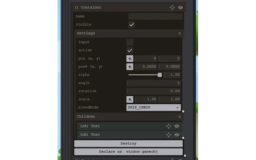 Phaser Debugger ডাউনলোড করুন – Phaser 3 গেম ডিবাগিং টুল - Screenshot 4