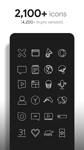 Lines – Icon Pack ডাউনলোড করুন – সেরা মিনিমালিস্ট আইকন প্যাক - Screenshot 2