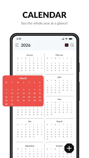 Calendar অ্যাপ ডাউনলোড করুন – আপনার ইভেন্ট ও শিডিউল ম্যানেজ করুন - Screenshot 1