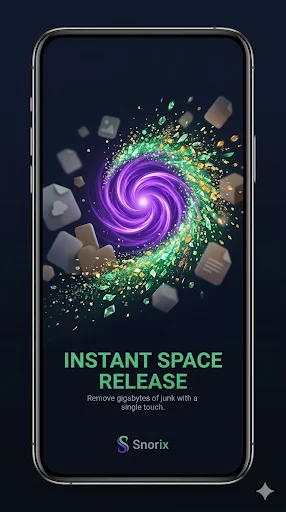 Snorix Phone Cleaner ডাউনলোড করুন – স্টোরেজ খালি ও জাঙ্ক ফাইল রিমুভ - Screenshot 1