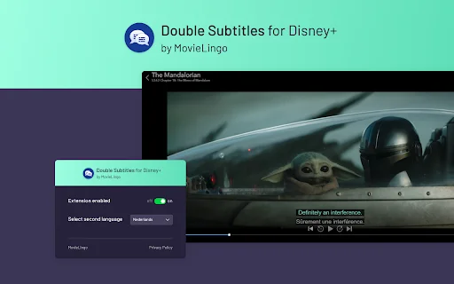 Disney+ এর জন্য Double Subtitles ডাউনলোড করুন – ভাষা শিখুন সহজে - Screenshot 1