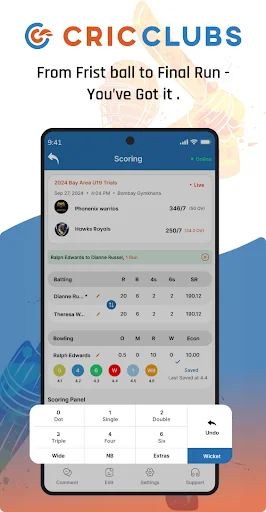 CricClubs Mobile ডাউনলোড করুন – সেরা ক্রিকেট স্কোরিং অ্যাপ - Screenshot 4
