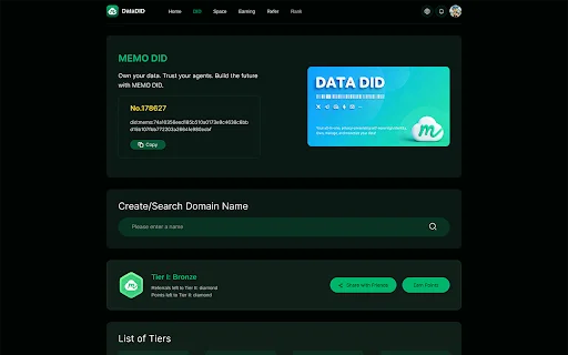 DataDID ডাউনলোড করুন – AI এবং Web3 এর জন্য ডিজিটাল আইডেন্টিটি - Screenshot 2