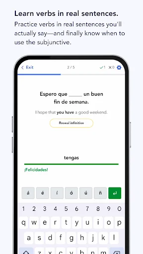 Ella Verbs ডাউনলোড করুন – স্প্যানিশ ব্যাকরণ ও কনজুগেশন শিখুন - Screenshot 5