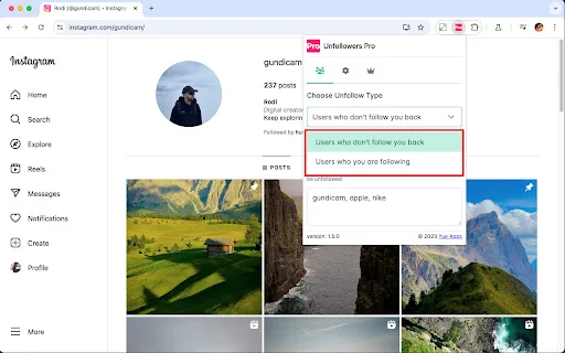 IG Unfollowers Pro ডাউনলোড করুন – ইনস্টাগ্রাম আনফলো টুল - Screenshot 2