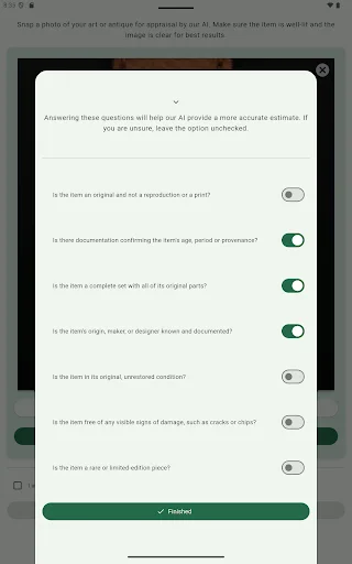 Antiques Analyzer ডাউনলোড করুন – AI এর মাধ্যমে অ্যান্টিক চিনুন ও মূল্যায়ন করুন - Screenshot 9