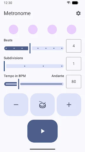 Metronome ডাউনলোড করুন – মিউজিক প্র্যাকটিসের সেরা ফ্রি অ্যাপ - Screenshot 1