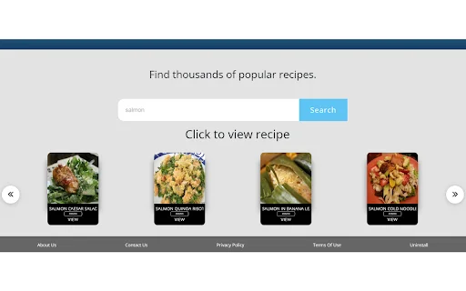 RecipeSearch ডাউনলোড করুন – আপনার নতুন ট্যাবে সেরা রেসিপি খুঁজুন - Screenshot 3