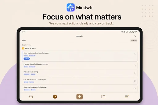 Mindwtr ডাউনলোড করুন – সেরা লোকাল-ফার্স্ট GTD টাস্ক ম্যানেজার - Screenshot 14