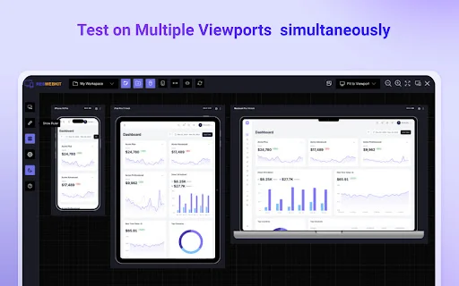 Responsive Website Testing Toolkit ডাউনলোড করুন – সেরা ভিউপোর্ট সিমুলেটর - Screenshot 1
