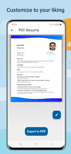 Resume Builder – CV Maker PDF ডাউনলোড করুন – সেরা সিভি তৈরি করুন - Screenshot 4