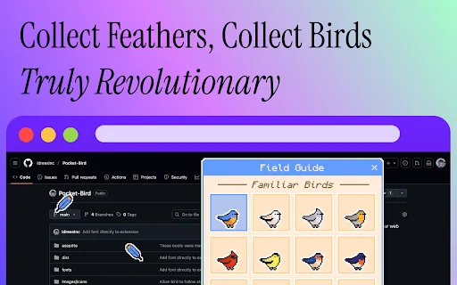 Pocket Bird ডাউনলোড করুন – ব্রাউজারের জন্য কিউট ভার্চুয়াল পেট - Screenshot 3
