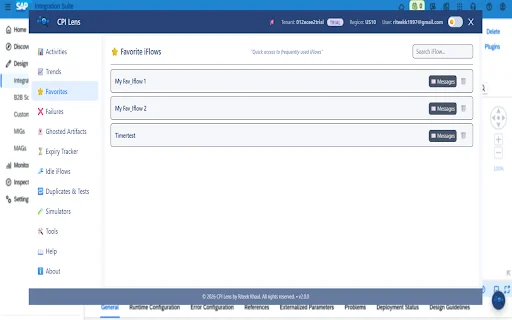 CPI Lens ডাউনলোড করুন – SAP CPI মনিটরিং ও অ্যানালিটিক্স টুল - Screenshot 3