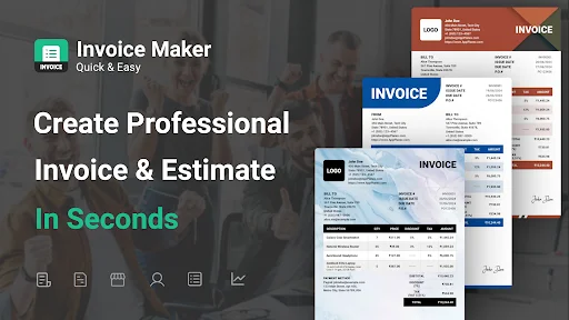 Invoice Maker ডাউনলোড করুন – দ্রুত এবং সহজ ইনভয়েস ও এস্টিমেট অ্যাপ - Screenshot 1